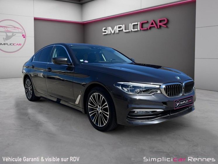 Bmw serie 5 g30 530e iperformance 252 ch bva8 affichage tête haute - camera de recul  360 occasion simplicicar rennes...