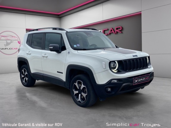 Jeep renegade my20 1.3 gse 240 ch phev at6 4xe trailhawk caméra de recul angle mort carplay garantie 12 mois occasion...