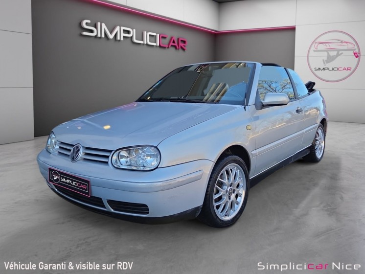 Volkswagen golf cabriolet 1.6i 100cv carat occasion  simplicicar nice - pfvauto simplicicar simplicibike france