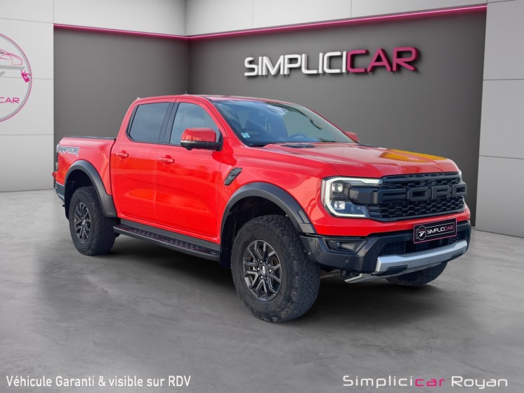 Ford ranger raptor 3.0 v6 ecoboost 292 ch double cabine bva 10 rapports / entretien complet à jour / garantie 12 mois...