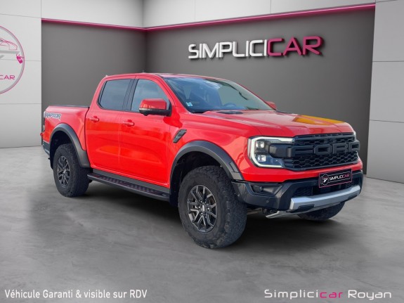 Ford ranger raptor 3.0 v6 ecoboost 292 ch double cabine bva 10 rapports / entretien complet à jour / garantie 12 mois...