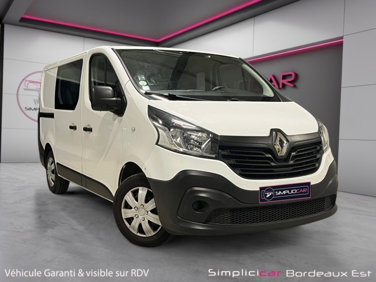 Renault trafic cabine approfondie l1h1 1200 kg dci 95 e6 confort 5places attelage garantie 12 mois occasion simplicicar...