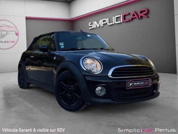 Mini one cabriolet faible kilométrage full black très bon état garantie 12 mois occasion simplicicar pertuis  simplicicar...