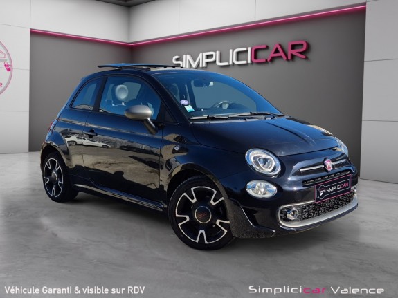 Fiat 500 serie 6 euro 6d 1.2 69 ch s toit ouvrant carplay radar ar gps jantes bi-ton garantie 12 mois occasion simplicicar...