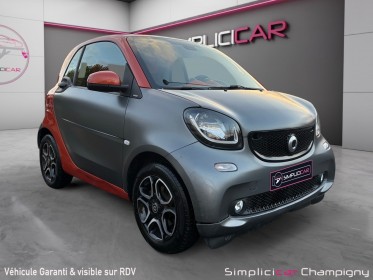 Smart fortwo coupe 90 cv boite auto passion- toit panoramique -accoudoir-jantes alu bicolor occasion champigny-sur-marne (94)...