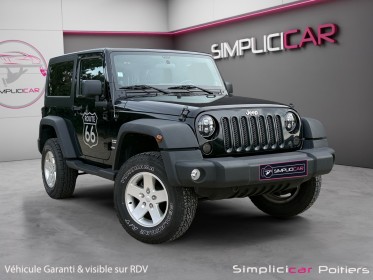 Jeep wrangler 2.8 crd 200 cv sport toit rigide amovible attelage kit rehausse garantie 12 mois occasion simplicicar poitiers...