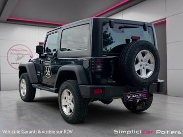 Jeep wrangler 2.8 crd 200 cv sport toit rigide amovible attelage kit rehausse garantie 12 mois occasion simplicicar poitiers...