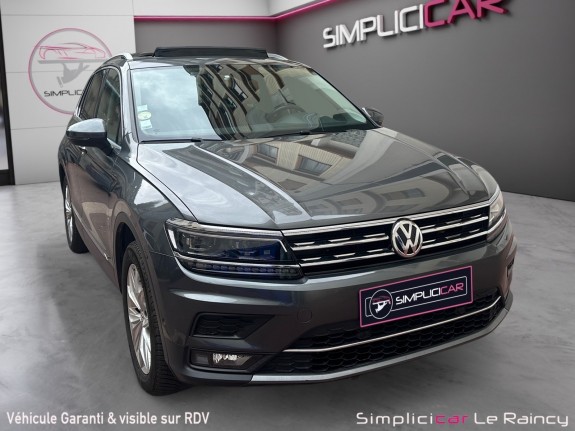 Volkswagen tiguan 2.0 tdi 190 dsg7 4motion carat / garantie 12 mois  suivi complet volkswagen  toit ouvrant occasion...