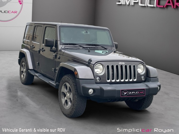 Jeep wrangler 2.8 crd 200 - 4x4 command trac unlimited bva sahara garantie 12 mois occasion simplicicar royan simplicicar...