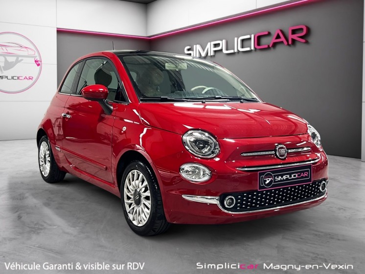 Fiat 500 serie 6 euro 6d vpc 1.2 69 ch eco pack lounge toit panoramique int blanc occasion simplicicar magny-en-vexin...