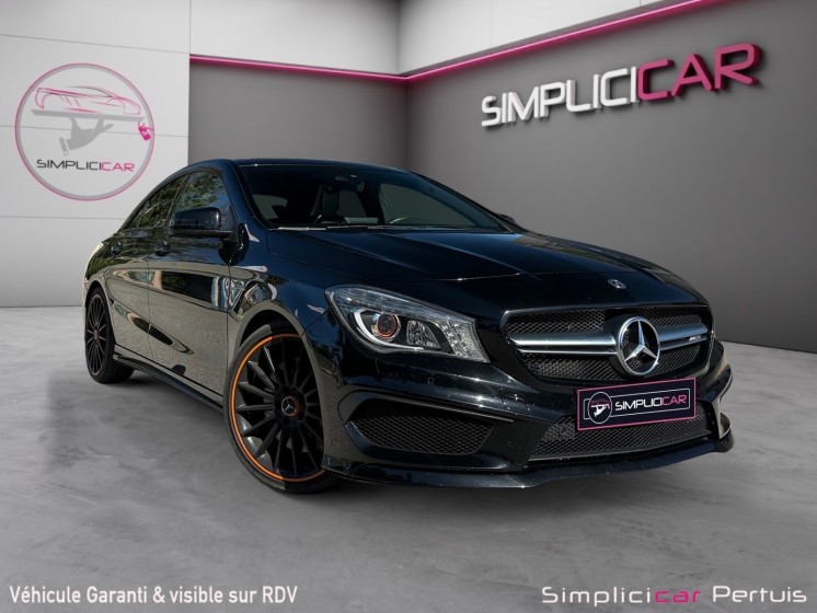 Mercedes classe cla 45 amg 4matic orangeart edition speedshift dct a toit ouvrant contrat d'entretien jusqu'en 2028...