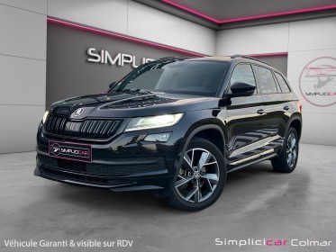 Skoda kodiaq 2.0 tdi  dsg7 7pl sportline toit ouvrant carplay caméra 360 garantie 12 mois occasion simplicicar colmar...