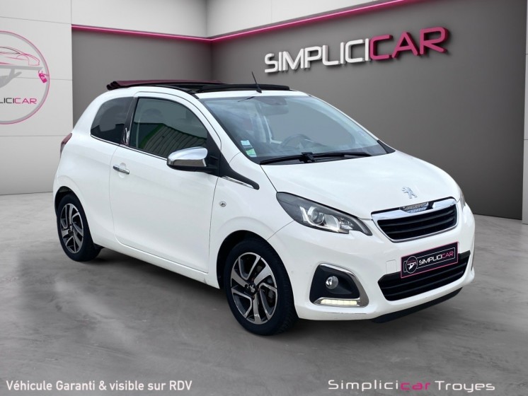 Peugeot 108 82ch bvm5 allure top! caméra de recul toit ouvrant régulateur garantie 12 mois occasion barberey simplicicar...