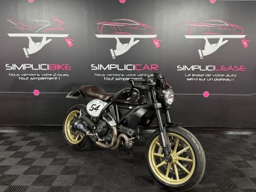 Ducati scrambler cafer racer 800cm3 abs occasion simplicicar reims simplicicar simplicibike france