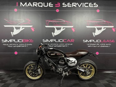 Ducati scrambler cafer racer 800cm3 abs occasion simplicicar reims simplicicar simplicibike france