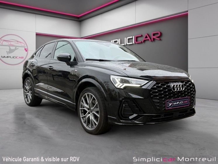 Audi q3 sportback 35 tfsi 150 ch s tronic 7 s line full black occasion montreuil (porte de vincennes)(75) simplicicar...