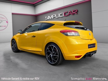 Renault megane iii coupe rs 2.0 265ch - jaune sirius - jantes steev 19  - ligne milltek - bose - bluetooth - suivi...