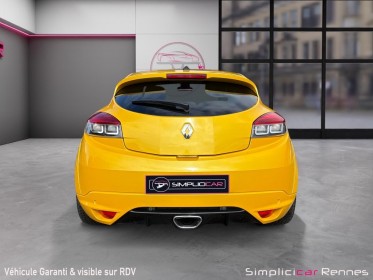 Renault megane iii coupe rs 2.0 265ch - jaune sirius - jantes steev 19  - ligne milltek - bose - bluetooth - suivi...