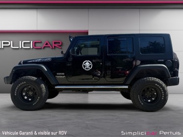 Jeep wrangler 2.8 crd 177 unlimited sport kit rehausse 10 camera recul attelage garantie 12 mois occasion simplicicar pertuis...