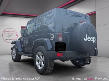Jeep wrangler 2.8 crd 200 sahara attelage jantes 18 clim gps vitres et rétroviseurs électriques garantie 12 mois occasion...