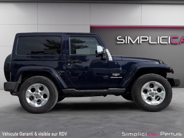 Jeep wrangler 2.8 crd 200 sahara attelage jantes 18 clim gps vitres et rétroviseurs électriques garantie 12 mois occasion...