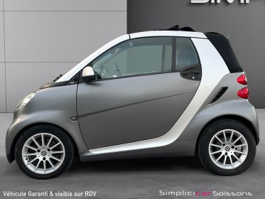 Smart fortwo  1.0 84 ch cabrio passion - phare auto/gps - garantie 12 mois occasion simplicicar soissons simplicicar...