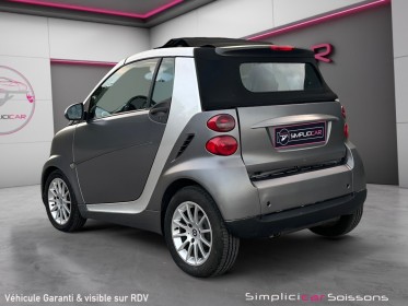 Smart fortwo  1.0 84 ch cabrio passion - phare auto/gps - garantie 12 mois occasion simplicicar soissons simplicicar...