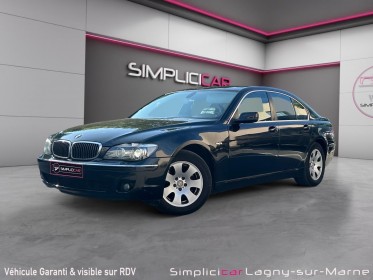 Bmw serie 7 e65/66 730d 231 ch a - sieges electriques en cuir - gps - radars av et ar occasion simplicicar lagny  simplicicar...