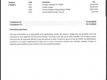 Porsche taycan 4s/ garantie 12 mois - 1er main -  28 000 euro d'options occasion paris 17ème (75)(porte maillot) simplicicar...