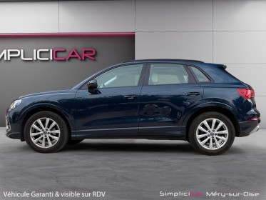 Audi q3 35 tfsi 150 ch s tronic 7 design luxe bleu cosmos caméra de recul toit ouvrant garantie 12 mois occasion simplicicar...