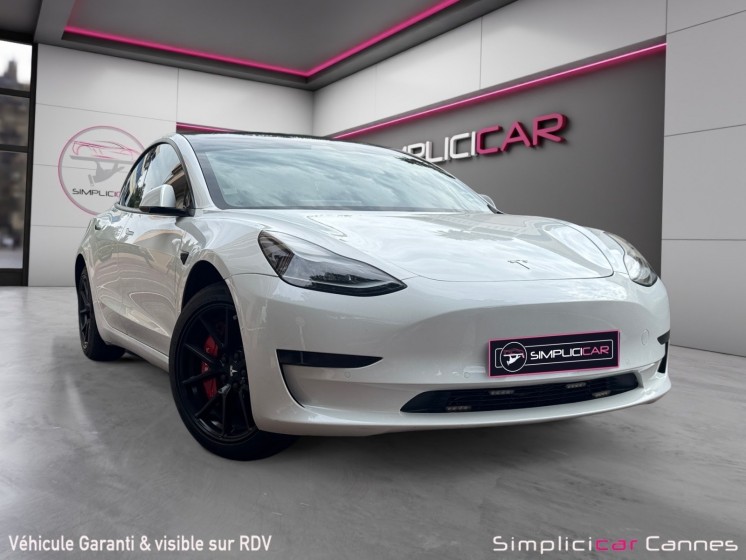 Tesla model 3 range plus standard rwd occasion cannes (06) simplicicar simplicibike france