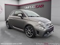 Fiat 500 14. 16v  abarth 165 cv-automatique -gris mat-toit ouvrant-interieur cuir occasion champigny-sur-marne (94)...