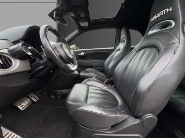 Fiat 500 14. 16v  abarth 165 cv-automatique -gris mat-toit ouvrant-interieur cuir occasion champigny-sur-marne (94)...