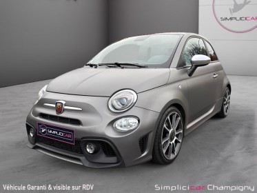 Fiat 500 14. 16v  abarth 165 cv-automatique -gris mat-toit ouvrant-interieur cuir occasion champigny-sur-marne (94)...