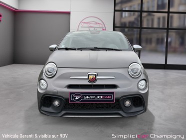 Fiat 500 14. 16v  abarth 165 cv-automatique -gris mat-toit ouvrant-interieur cuir occasion champigny-sur-marne (94)...