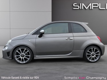 Fiat 500 14. 16v  abarth 165 cv-automatique -gris mat-toit ouvrant-interieur cuir occasion champigny-sur-marne (94)...