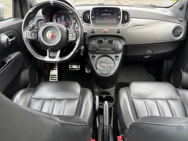 Fiat 500 14. 16v  abarth 165 cv-automatique -gris mat-toit ouvrant-interieur cuir occasion champigny-sur-marne (94)...
