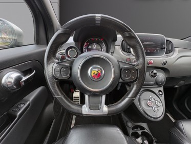 Fiat 500 14. 16v  abarth 165 cv-automatique -gris mat-toit ouvrant-interieur cuir occasion champigny-sur-marne (94)...