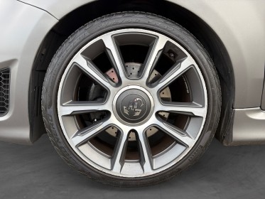 Fiat 500 14. 16v  abarth 165 cv-automatique -gris mat-toit ouvrant-interieur cuir occasion champigny-sur-marne (94)...