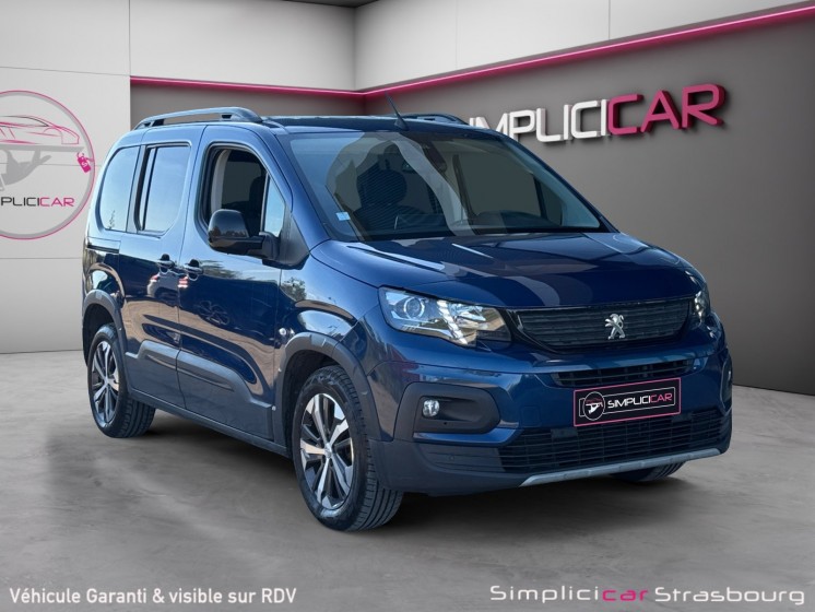 Peugeot rifter bluehdi 130 ss eat8 gt line carplay - attelage - led - keyless go - camera - historique complet occasion...