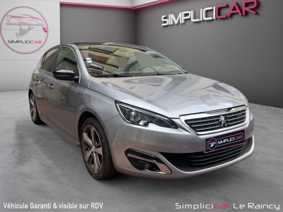 Peugeot 308 1.2 puretech 130ch ss eat6 gt line courroie changé excellent état toit panoramique garantie 12 mois occasion...