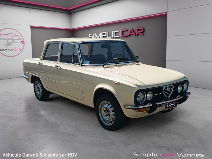 Alfa romeo giulia 1300 nuova super garantie 12 mois moteur/boîte/pont occasion scl 56 - simplicicar vannes simplicicar...