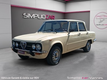 Alfa romeo giulia 1300 nuova super garantie 12 mois moteur/boîte/pont occasion scl 56 - simplicicar vannes simplicicar...
