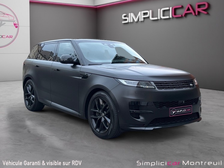Land rover range rover sport p550e awd 3.0l i6 phev autobiography tva loa full black matt occasion montreuil (porte de...