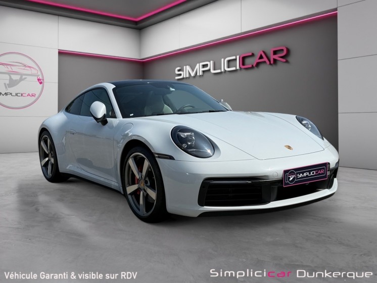 Porsche 911 carrera coupe 992 4s coupe 3.0i 450 pdk garantie 12 mois pack chrono toit ouvrant panoramique echappement...