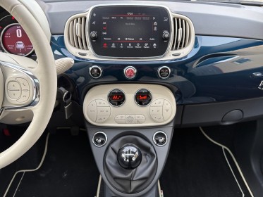 Fiat 500 my17 1.2 69 ch eco pack lounge kilométrage certifié toit panoramique première main  garantie 12 mois occasion...