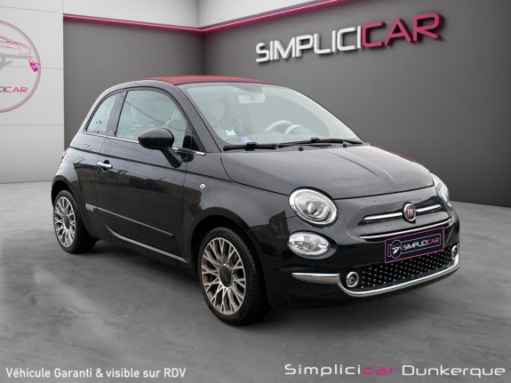 Fiat 500c serie 6 1.2 69 ch lounge toit ouvrant radar stationnement ar bluetooth garantie 12 mois occasion simplicicar...