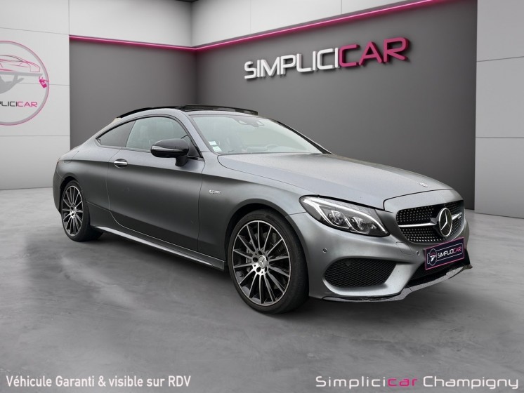 Mercedes classe c coupe amg 43 4matic 367 ch mercedes-amg - full options - gris magno - toit ouvrant - burmester -......