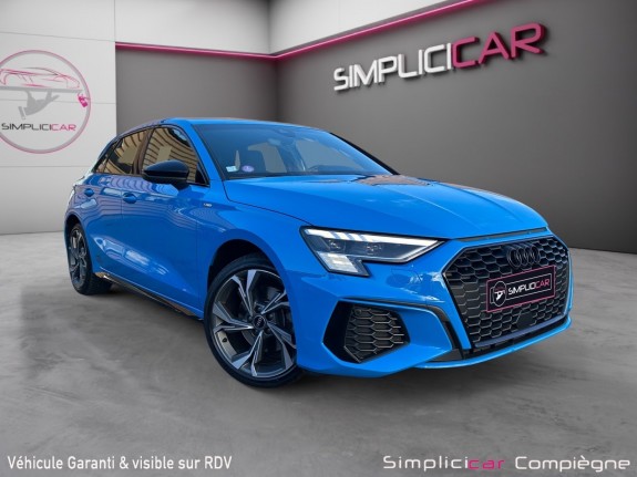 Audi a3 sportback s line 40 tfsie 204ch hybride - full sf to - faible km - occasion simplicicar compiegne simplicicar...