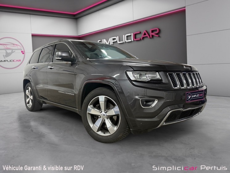 Jeep grand cherokee 3.0 v6 crd overland sièges chauffants et ventilés toit ouvrant gps garantie 12 mois occasion...